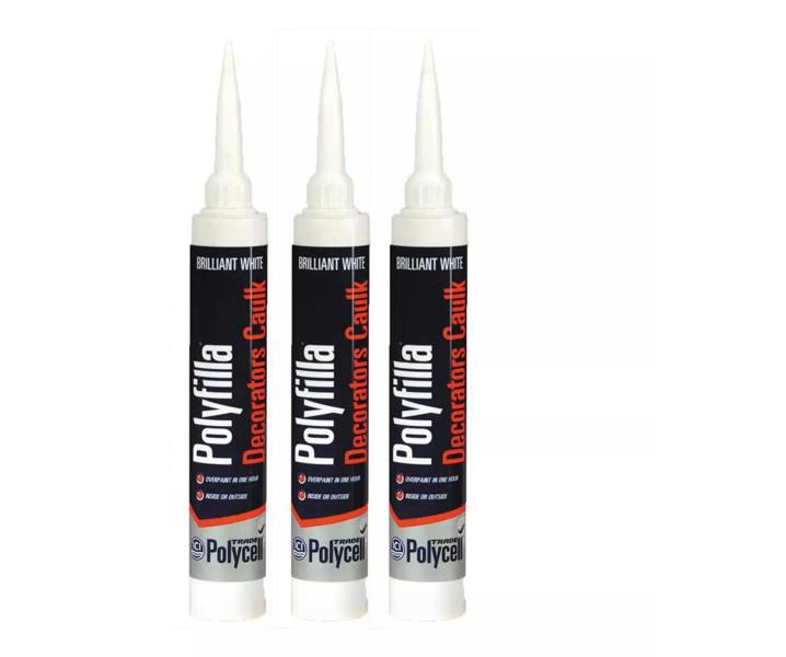 Polycell Trade Polyfilla Decorators Caulk White 290ml