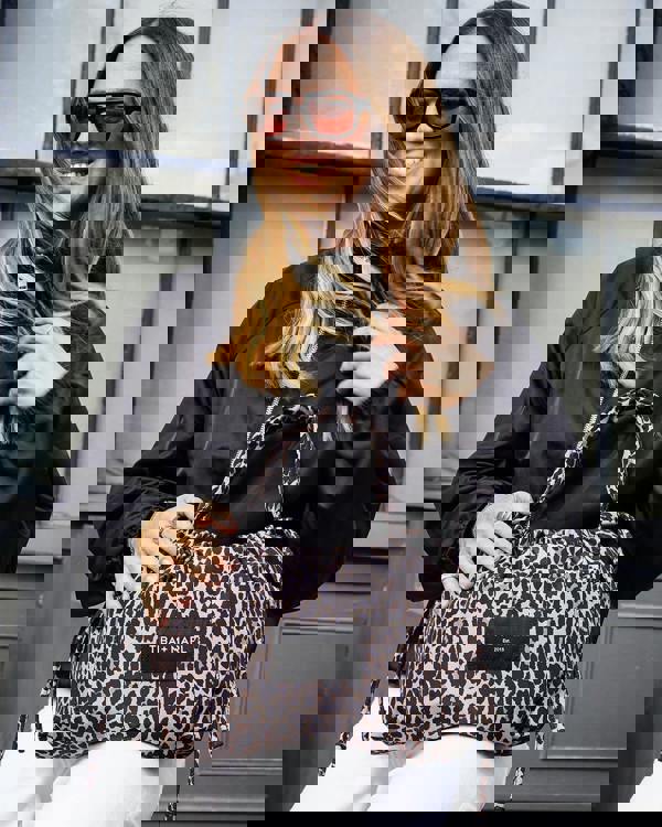 Tiba + Marl Mini Luna Drawstring Stroller Bag Leopard Print