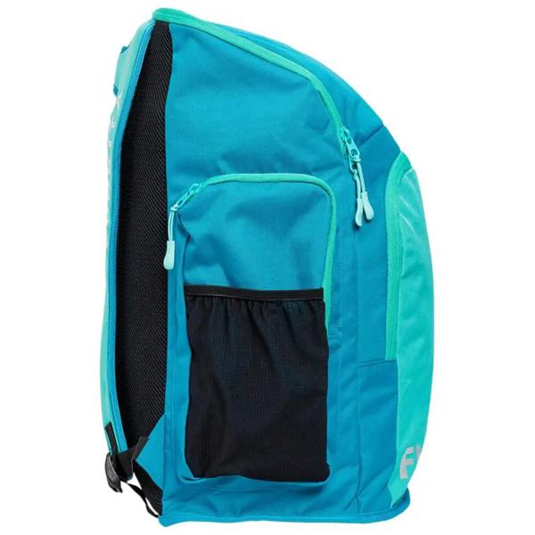 Funkita Mint Machine Space Case backpack in teal and black with mesh pocket