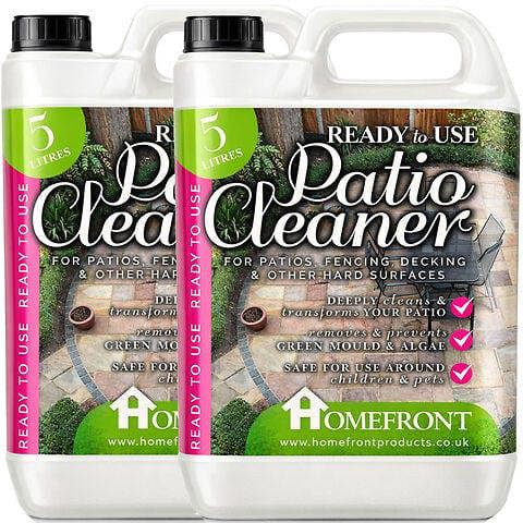 Homefront Ready to Use Patio Cleaner - Easy to Use Fluid Deeply Cleans to Remove Dirt & Grime 10L