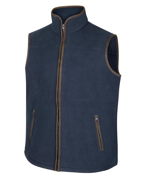 Hoggs of Fife Woodhall fleece gilet in Navy