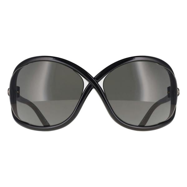 Tom Ford Sunglasses Bettina FT1068 01A Shiny Black Dark Grey