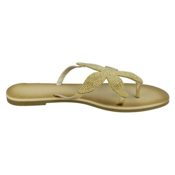 Savannah Ladies Savannah Beaded Starfish Toe Post Sandals