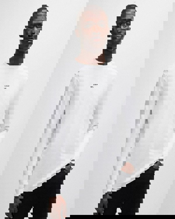 BOSS Orange Tchark Mens Long Sleeve Stretch Cotton T-Shirt