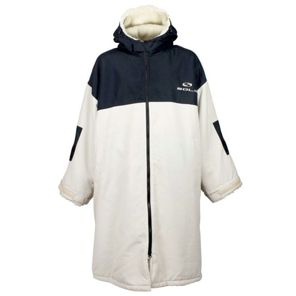 Sola Adult Waterproof Changing Robe - Sand/Navy