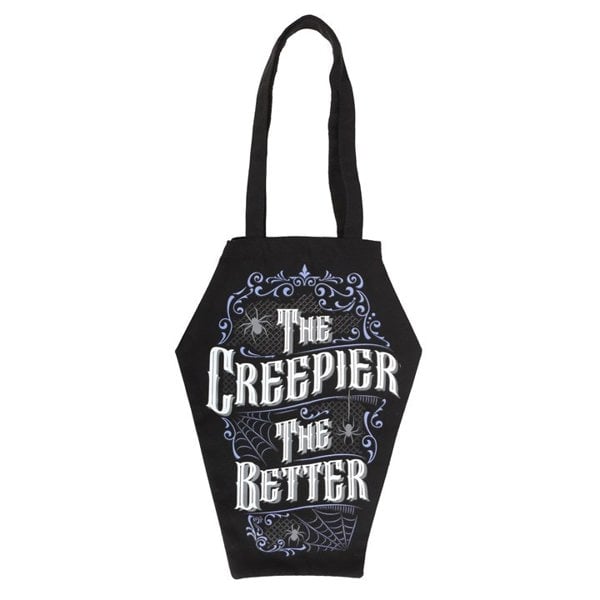 Serano The Creepier the Better Coffin Shaped Tote Bag