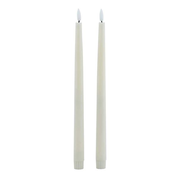 Hill Interiors Luxe Collection Electric Candle (Pack of 2) - Taupe - 