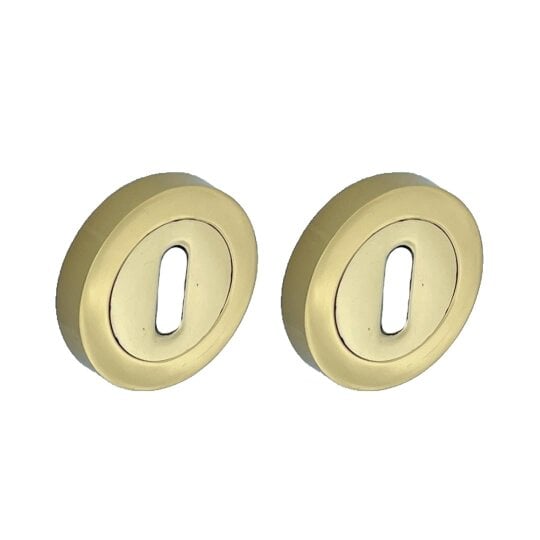 EDH Door Hardware Brass Plated Escutcheon