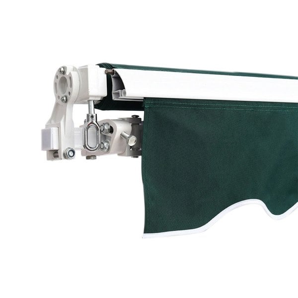 Retractable Patio Awning - Manual Shelter - Green Awnings Living and Home