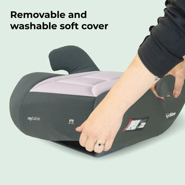 My Babiie MBCSB10 Booster Lite R129 Car Seat - Pink & Grey