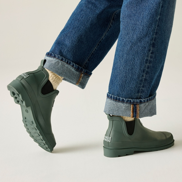 Regatta Womens Harper Plain Ankle Wellington Boots - Dark Forest Green