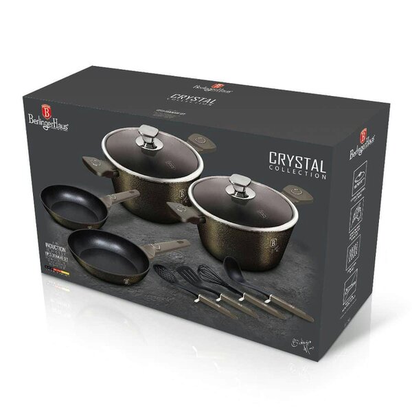 Berlinger Haus 10-Piece Cookware Set BH7166 Crystal Collection