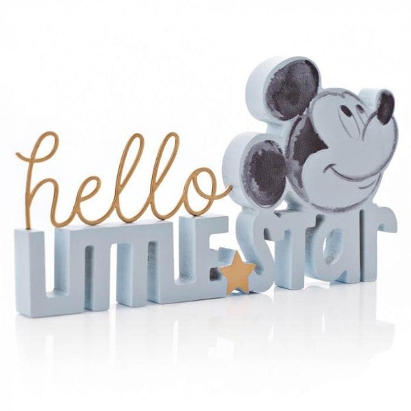 Disney Mickey Hello Little Star Mantle Plaque Blue