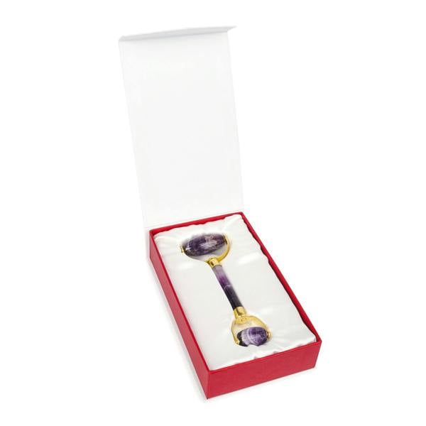 White Lotus Beauty Genuine Crystal Roller Chemical Free Amethyst