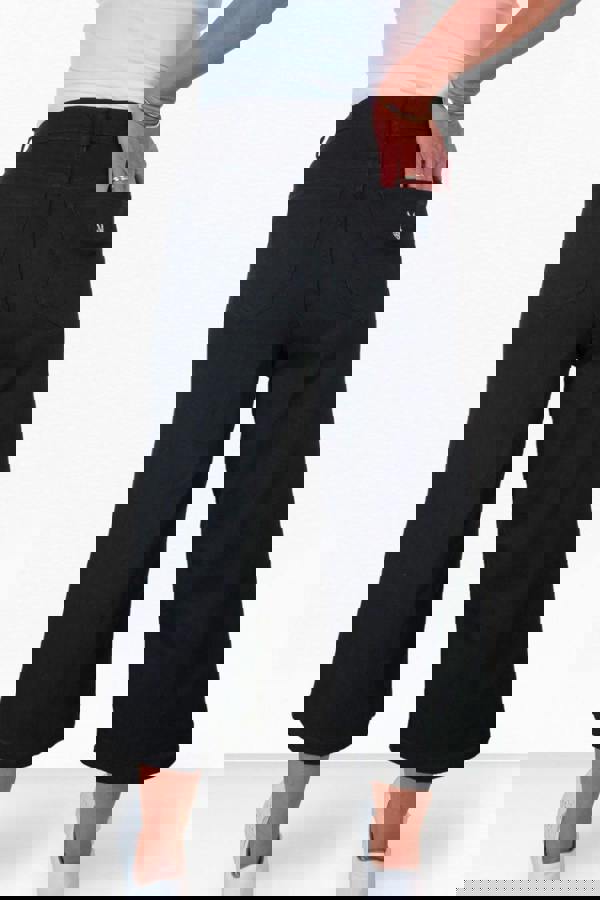 Paulo Due Womens High Waist Wide Leg Denim Culotte Jeans