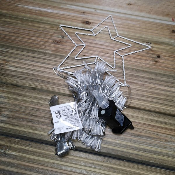 Samuel Alexander 3m Indoor Outdoor Shooting Star Multifunction LED Christmas Decoration with Timer in Warm White