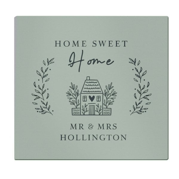 Personalised Memento Company Personalised HOME Glass Chopping Board/Worktop Saver