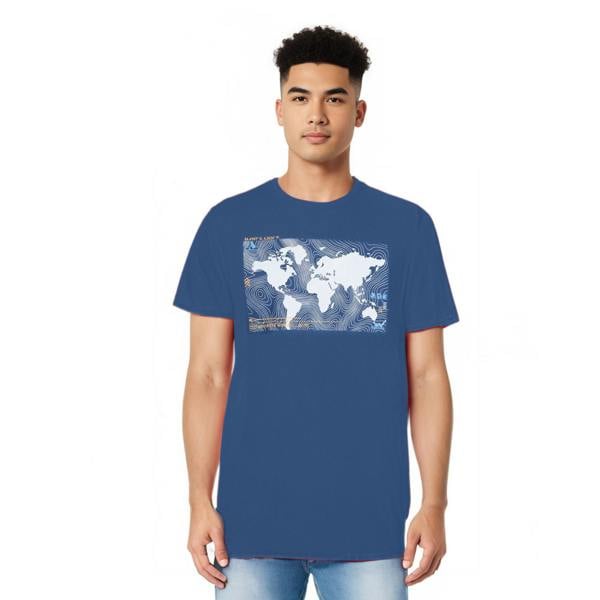 Trespass Mens Chera Printed T-Shirt - Indigo - 