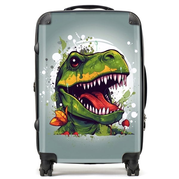 Warren Reed Laughing T-Rex Suitcase