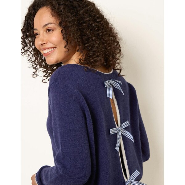 Blue Vanilla Back Bow Jumper