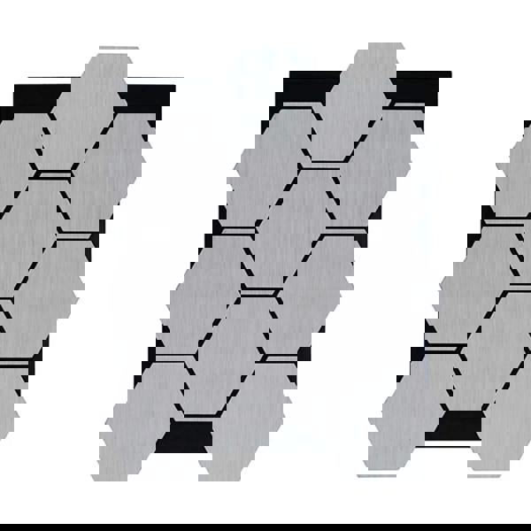 Panel Haus Grey Oak Hexagon Wall Panel - 70cm x 60cm (4 pack)