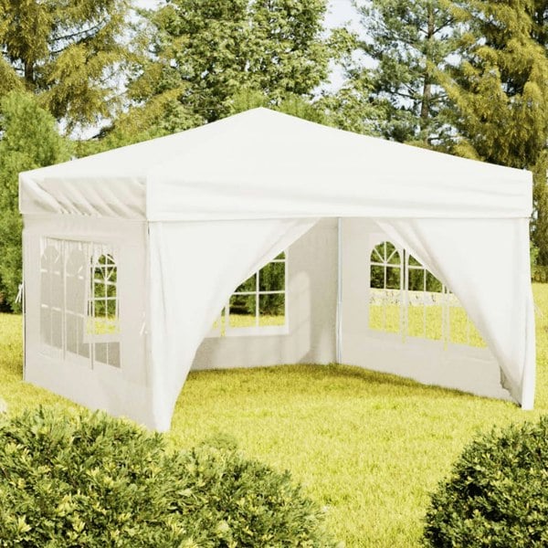 Berkfield Folding Party Tent with Sidewalls Cream 3x3 m