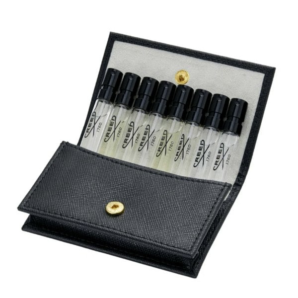 Creed Men's Aftershave Creed Leather Sample Wallet Gift Set (8 x 1.7ml)