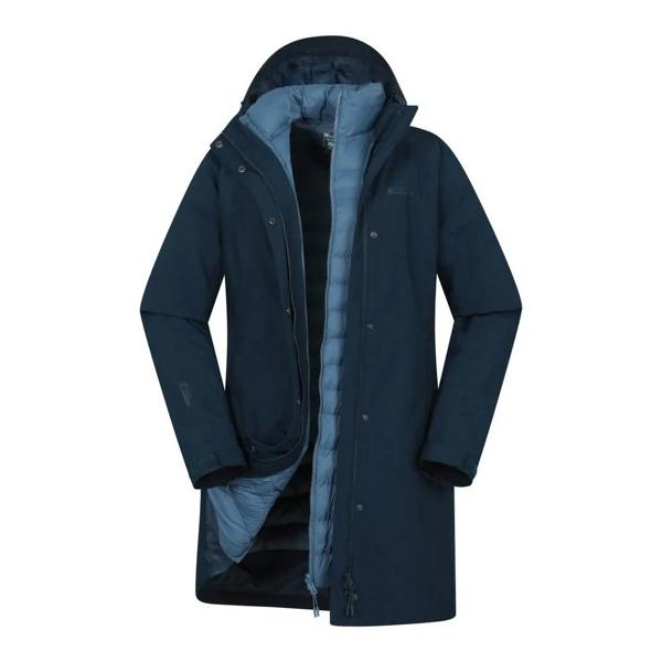 Mountain Warehouse Womens/Ladies Alaskan Long 3 In 1 Jacket - Navy - 