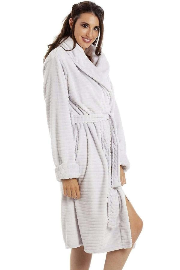 Womens Super Soft Fleece Short Bathrobes