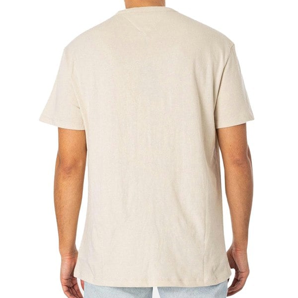 Tommy Hilfiger Tommy Jeans Reg Logo Badge T-Shirt Newsprint