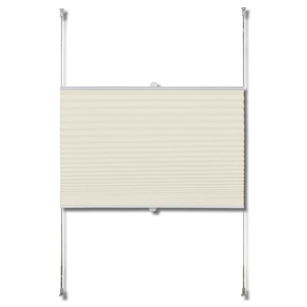 Berkfield Plisse Blind 90x150cm Cream