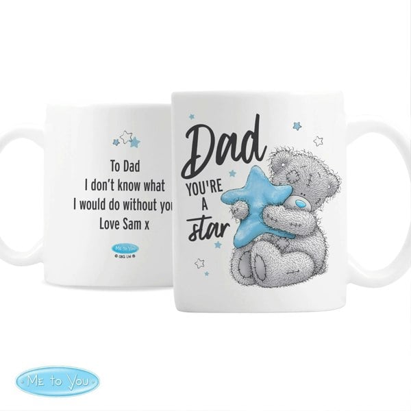 Personalised Memento Company Personalised Me To You Dad You're A Star Mug
