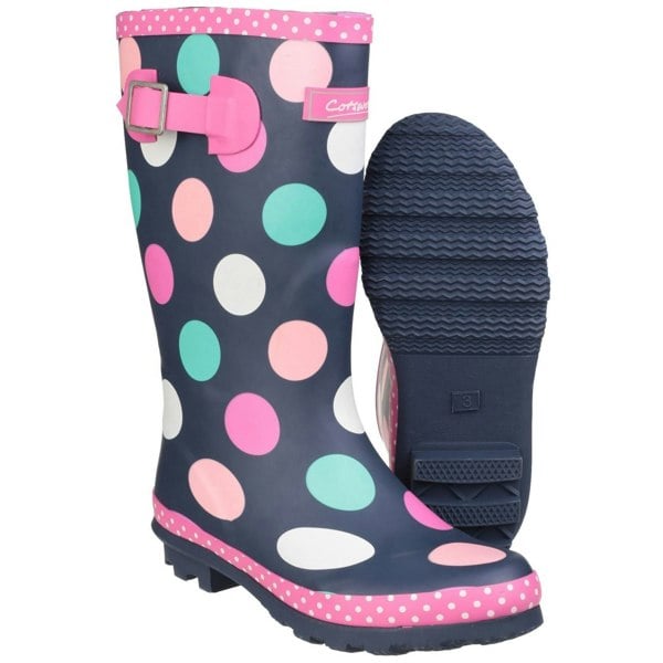 Cotswold Dotty Rubber Multicoloured Wellington Boots