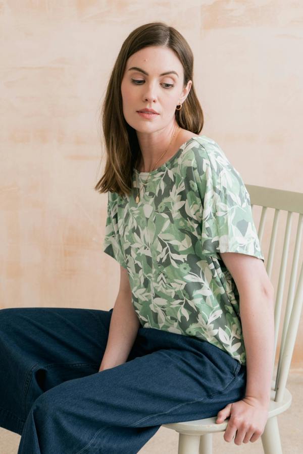 Lily & Me Laburnum Printed Jersey Shell Top