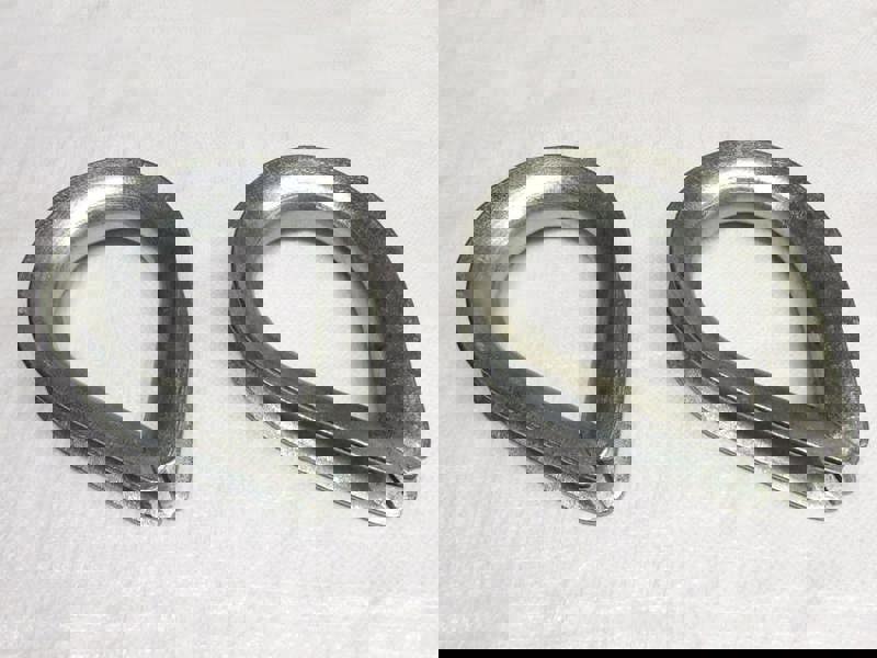 X2 32MM Galvanised Thimbles To BS464 - Lifting Heavy Duty Galv 1 1/4 Inch