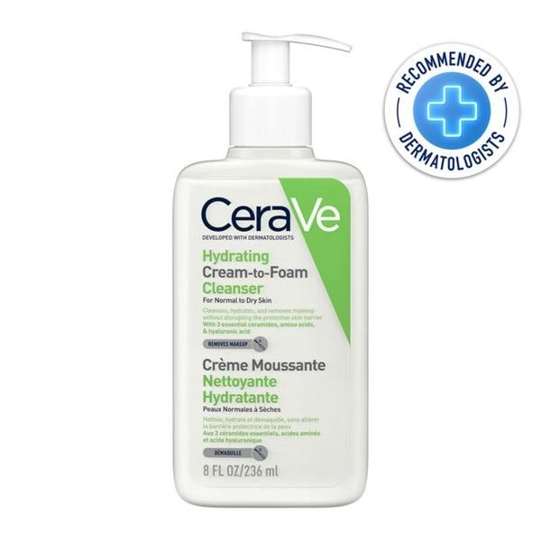 CeraVe Hydrating Cream-to-Foam Cleanser 236 ml
