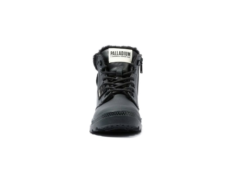 Palladium Pampa HI Snow Warm Leather Women's Black Boots