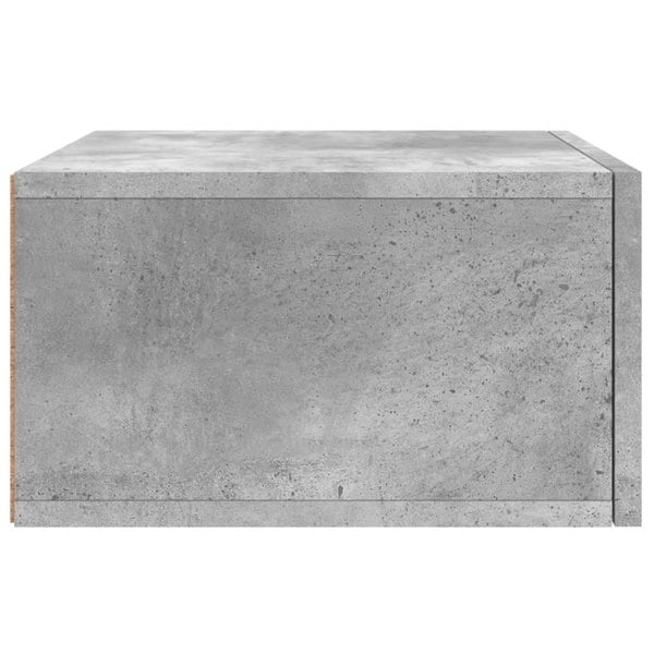 Berkfield Wall-mounted Bedside Cabinet Concrete Grey 35x35x20 cm