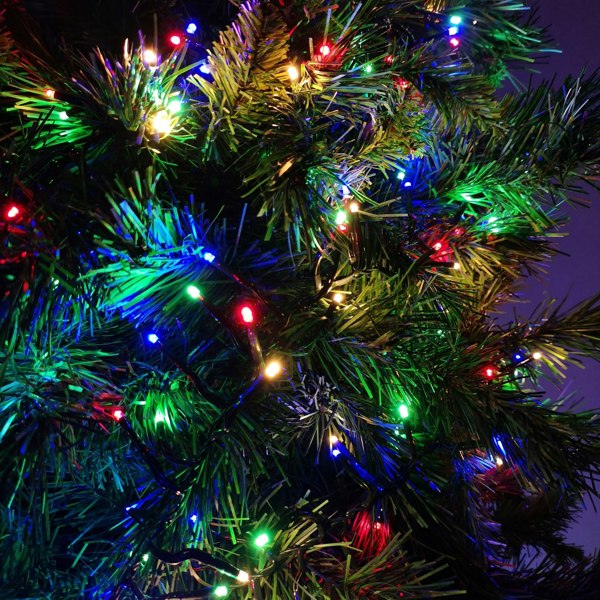 Samuel Alexander 480 LED 6.2m Premier Clusterbrights Indoor Outdoor Multifunction Mains Operated Christmas Cluster Lights with Timer in Multicoloured