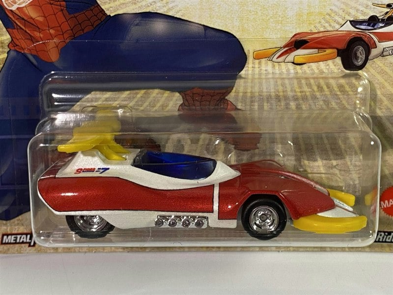 hot wheels real riders spider machine gp-7 spiderman grl76