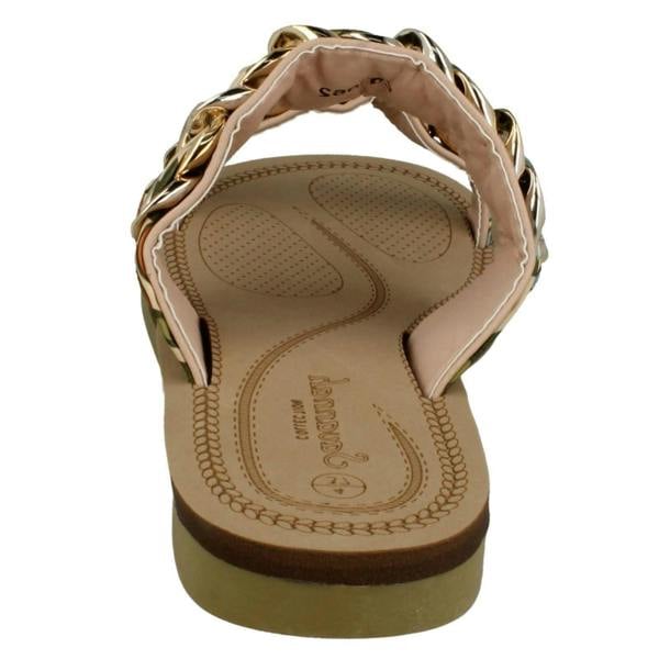 Savannah Ladies Savannah Flat Double Braided Strap Sandals