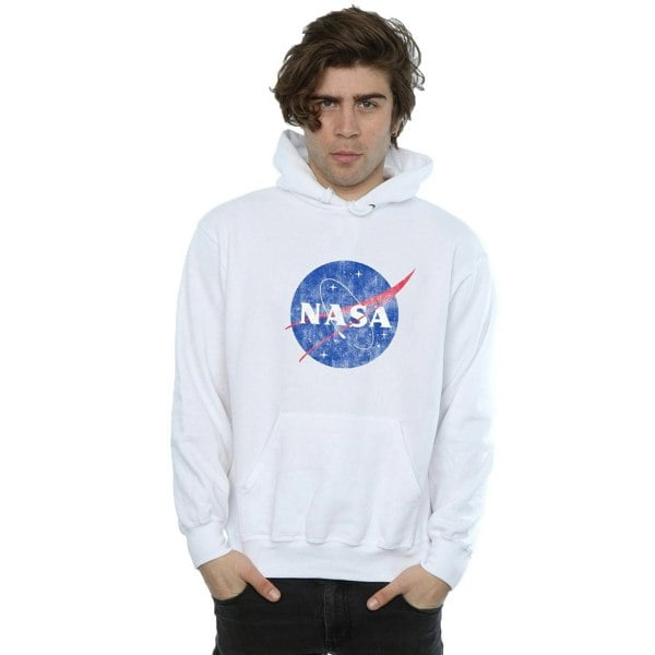 NASA Mens Insignia Logo Hoodie - White