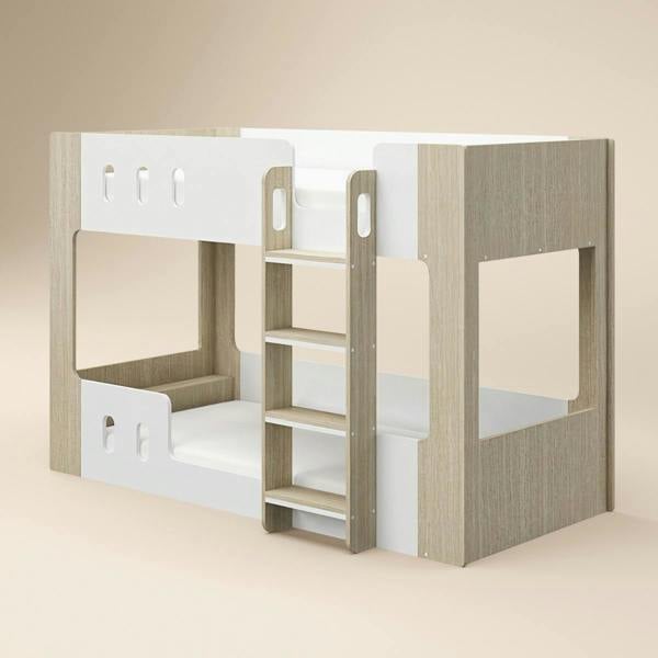 Flair Willow Low Bunk Bed White & Oak