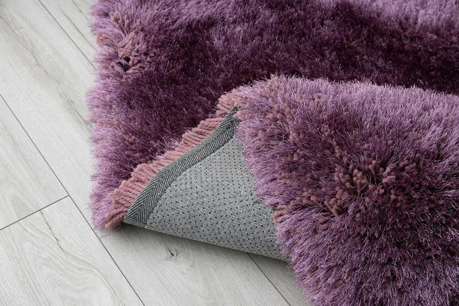A.Unique Home Mauve Shaggy Rugs for Living Room Bedroom 120cm x 170cm