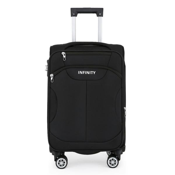 Infinity Luggage Soft Cabin Suitcase 36.5 x 23.5 x 58 cm Nylon 900D Suitable Integrated TSA Lock for Easyjet, Ryanair, Wizzair