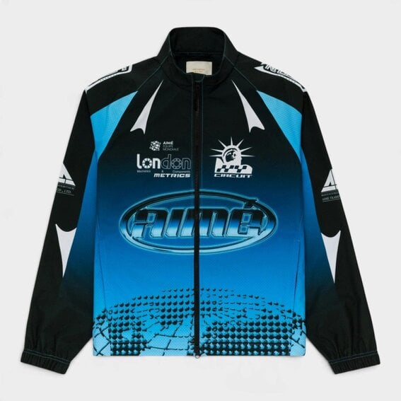 Aimé Leon Dore Logo Podium Jacket Black Blue