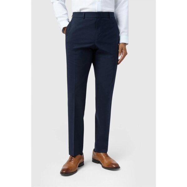Ted Baker Slim Fit Performance Navy Panama Trousers