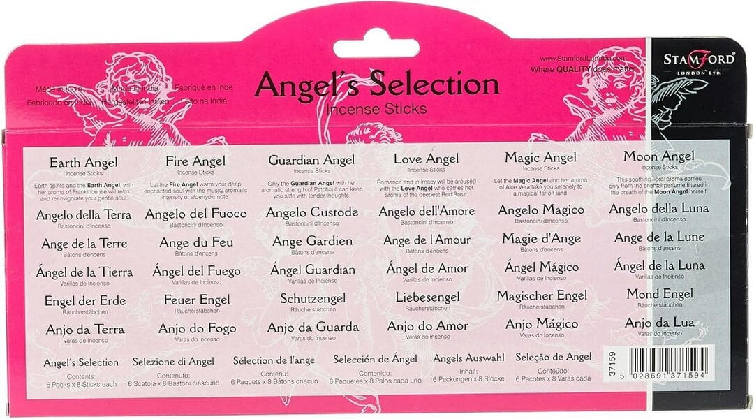 Stamford 37159 Angel Pink Incense Sticks Gift Set for Home Fragrance
