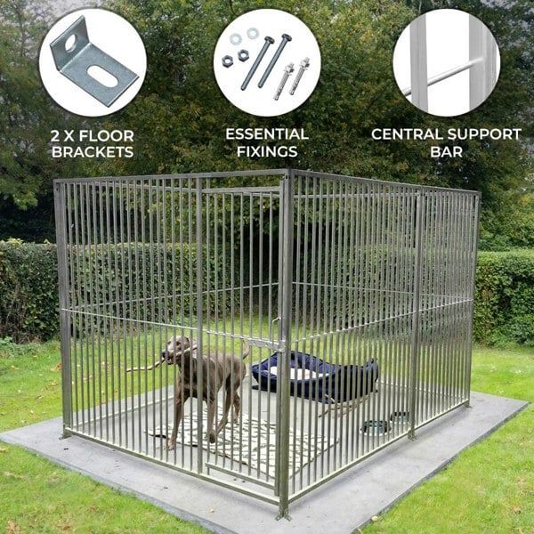 Monstershop 1.5m Dog Run Panel – 5cm Bar Spacing