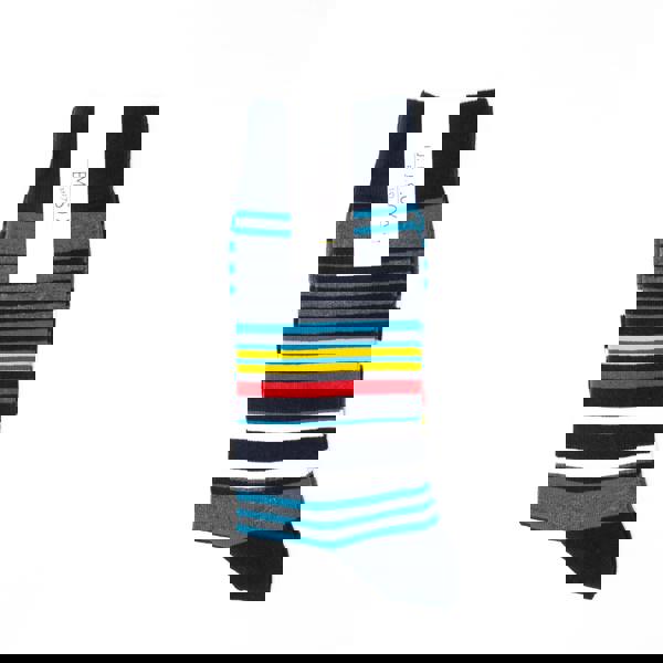 Jemsox Mens Multi-Stripe Socks – Organic Cotton Comfort